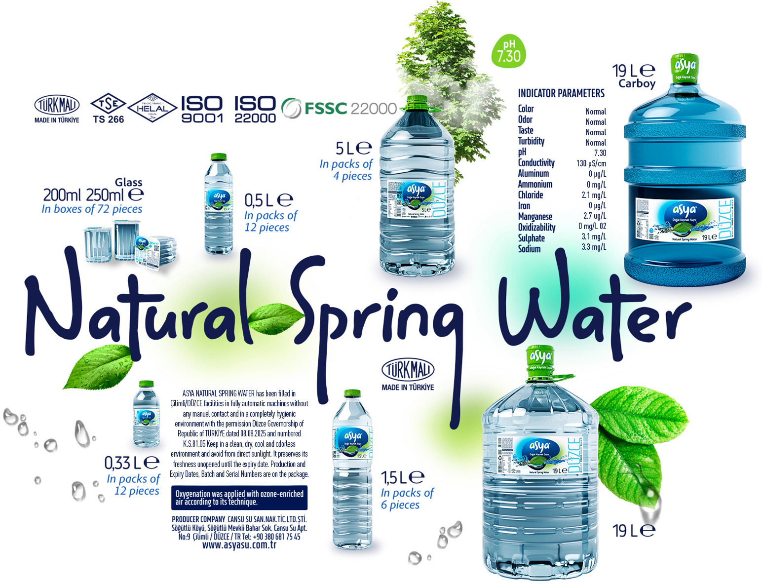 Asya Su Natural Spring Water Product Details